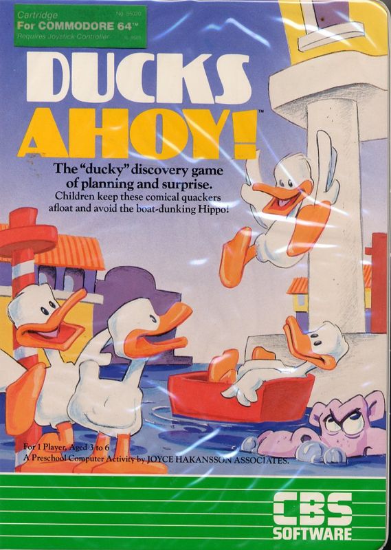 Ducks Ahoy box art for Commodore 64